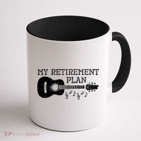 My Retirement Plan Guitar Music Notes Retiree Pension Gift Coffee Mug thumb 1