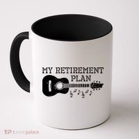 My Retirement Plan Guitar Music Notes Retiree Pension Gift Coffee Mug thumb 0