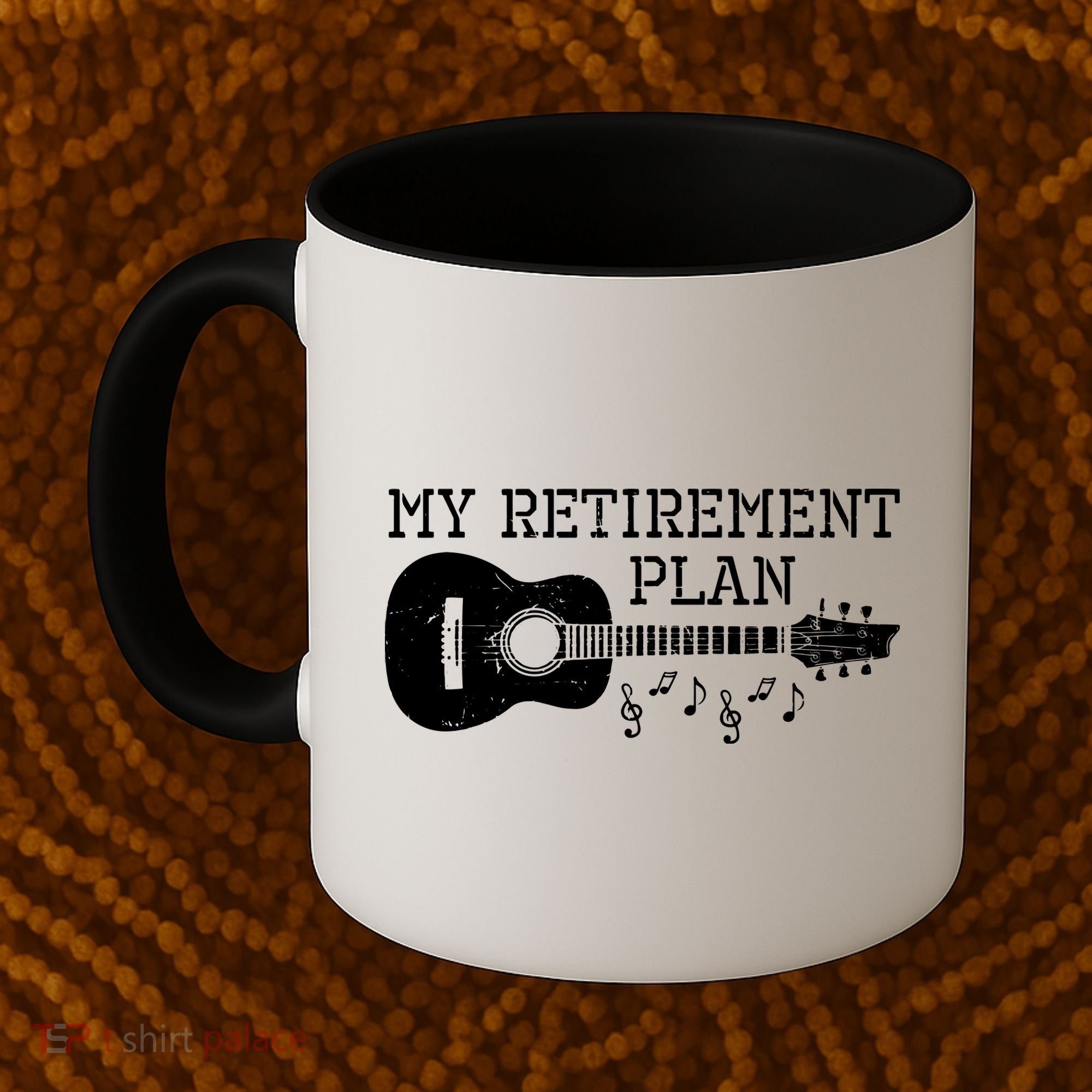 My Retirement Plan Guitar Music Notes Retiree Pension Gift Coffee Mug