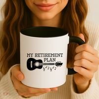 My Retirement Plan Guitar Music Notes Retiree Pension Gift Coffee Mug thumb 3
