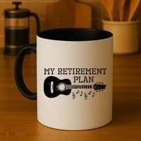 My Retirement Plan Guitar Music Notes Retiree Pension Gift Coffee Mug thumb 4