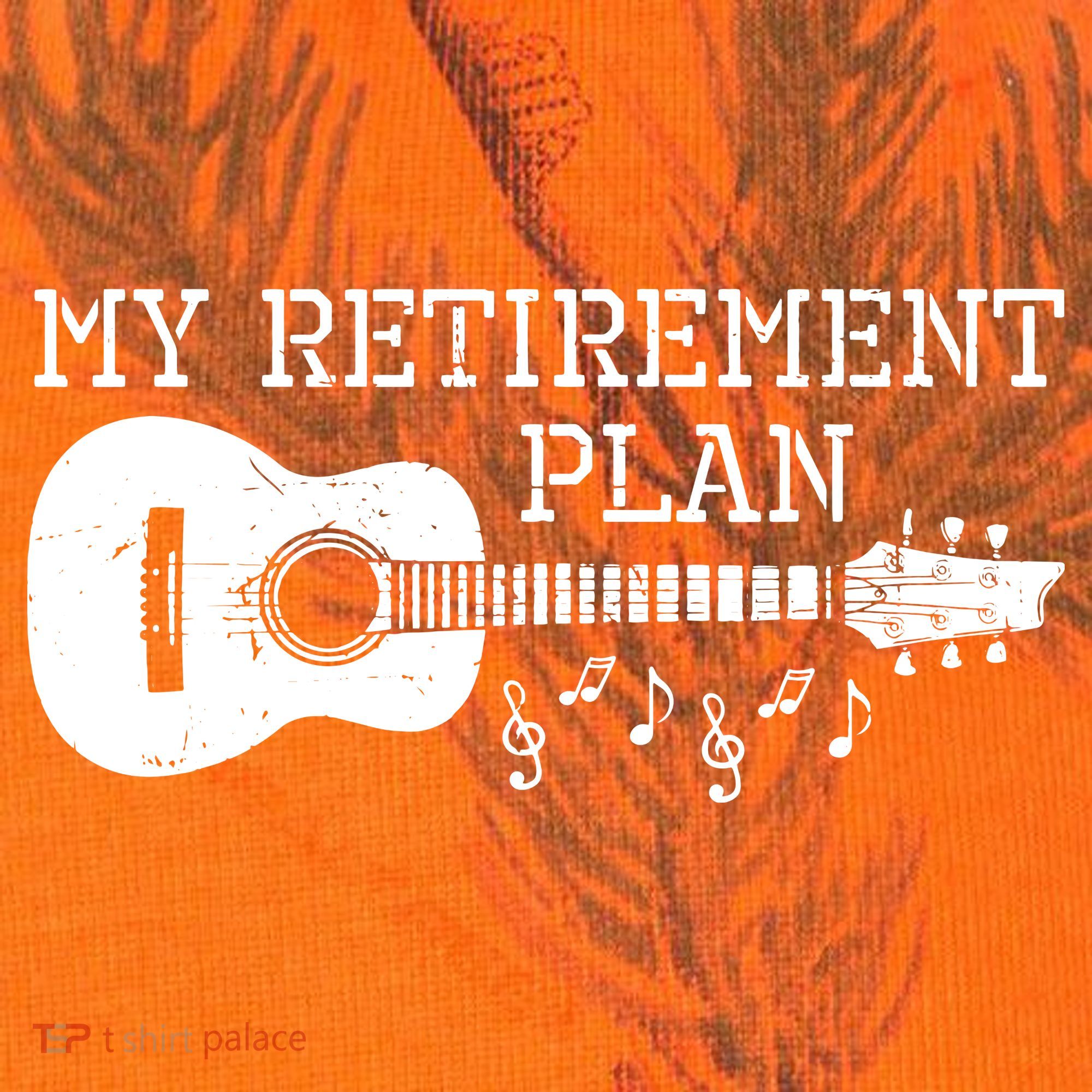 My Retirement Plan Guitar Music Notes Retiree Pension Gift Kati Licensed 12" Camo Cuffed Beanie