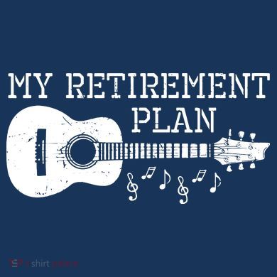 My Retirement Plan Guitar Music Notes Retiree Pension Gift Women's Sweatshirt