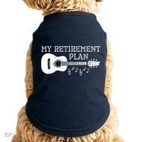 My Retirement Plan Guitar Music Notes Retiree Pension Gift Doggie Tank thumb 0