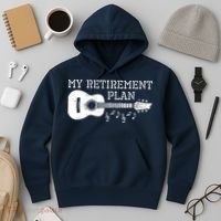 My Retirement Plan Guitar Music Notes Retiree Pension Gift Hoodie thumb 3