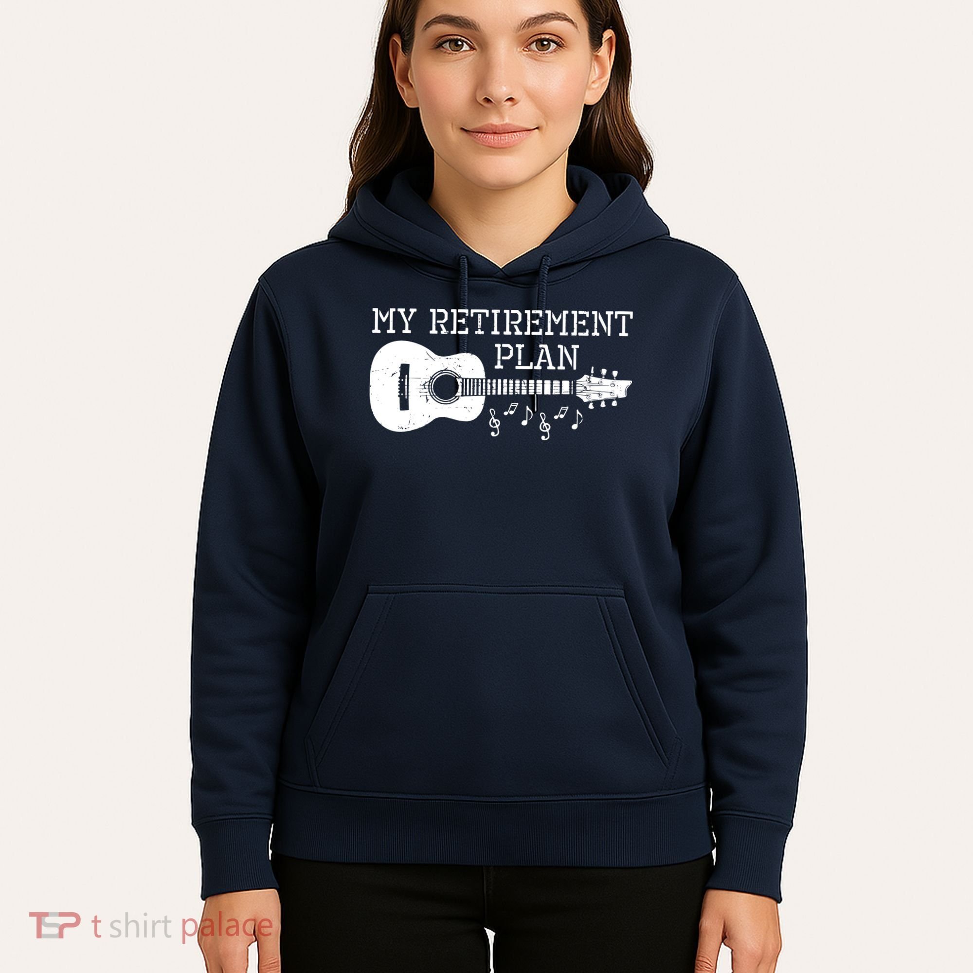 My Retirement Plan Guitar Music Notes Retiree Pension Gift Hoodie
