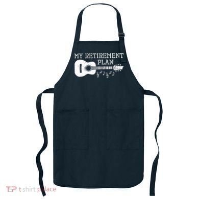 My Retirement Plan Guitar Music Notes Retiree Pension Gift Apron