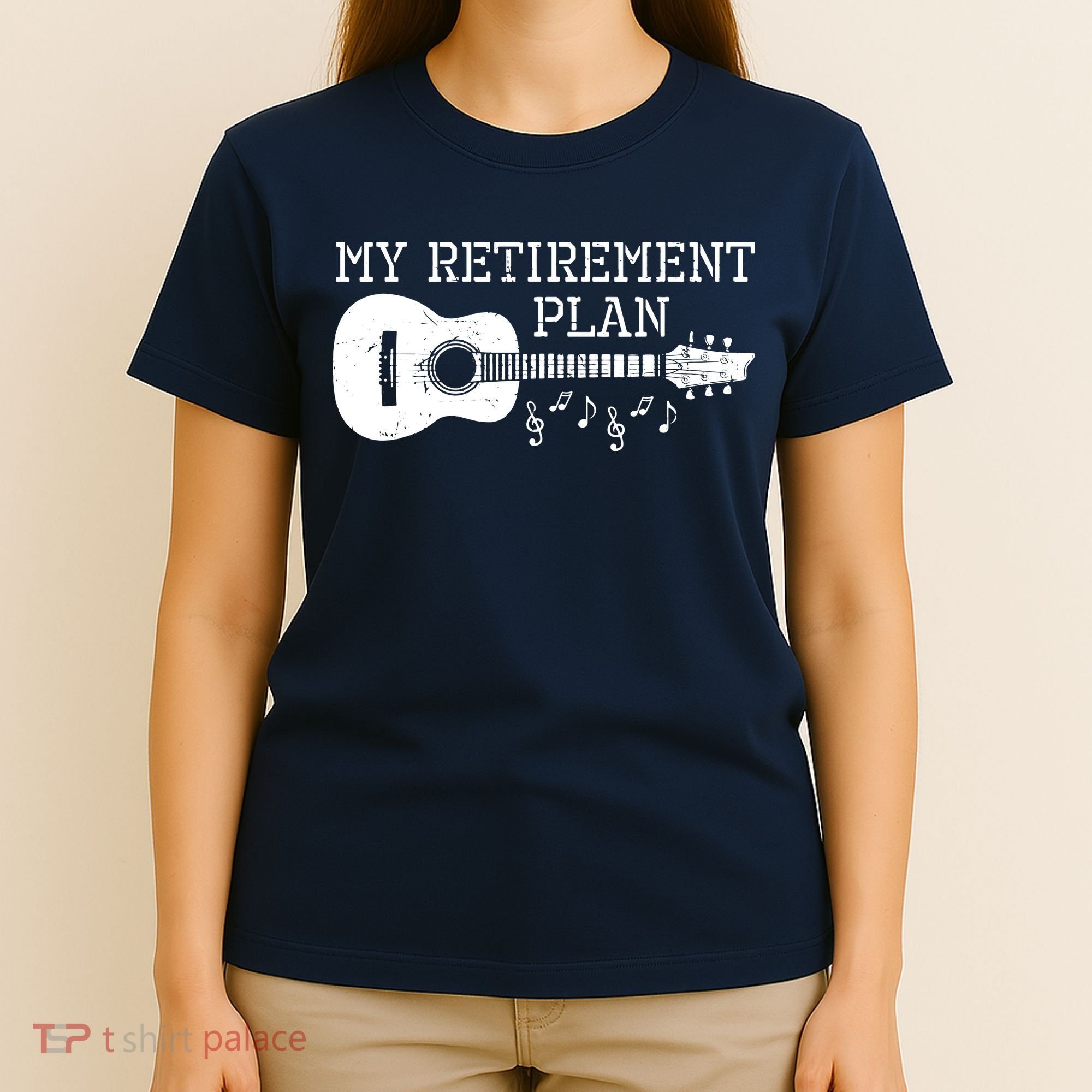 My Retirement Plan Guitar Music Notes Retiree Pension Gift T-Shirt