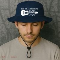 My Retirement Plan Guitar Music Notes Retiree Pension Gift Bucket Hat thumb 2