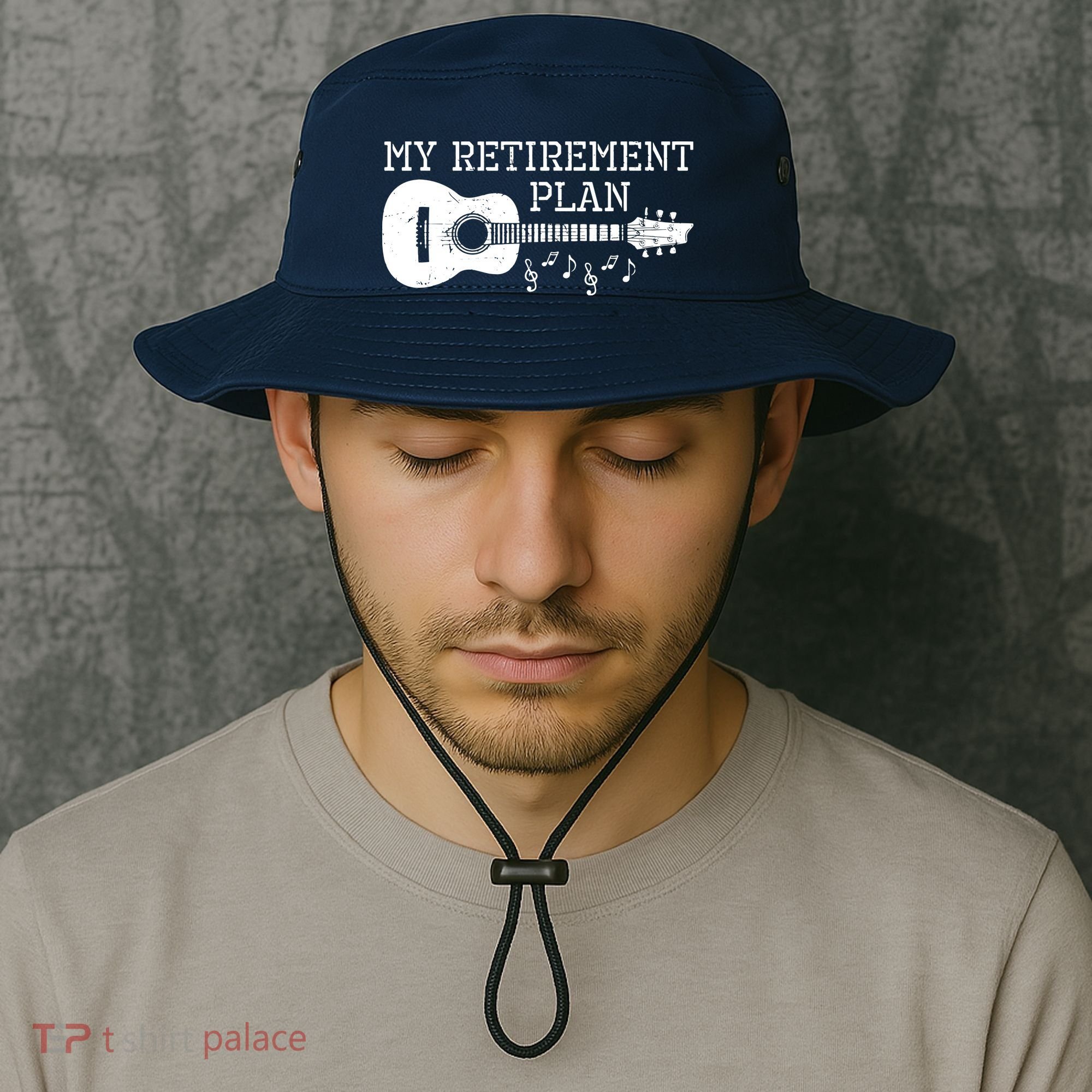 My Retirement Plan Guitar Music Notes Retiree Pension Gift Bucket Hat