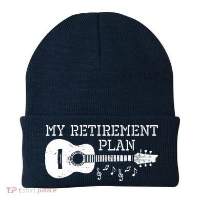 My Retirement Plan Guitar Music Notes Retiree Pension Gift Beanie