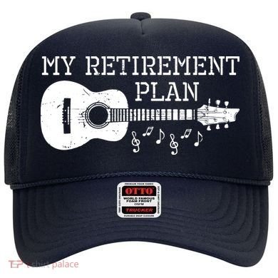 My Retirement Plan Guitar Music Notes Retiree Pension Gift Hat