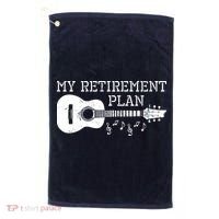 My Retirement Plan Guitar Music Notes Retiree Pension Gift Golf Towel thumb 0