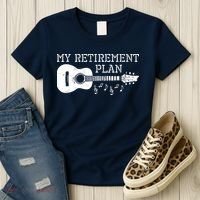 My Retirement Plan Guitar Music Notes Retiree Pension Gift Women's T-Shirt thumb 3