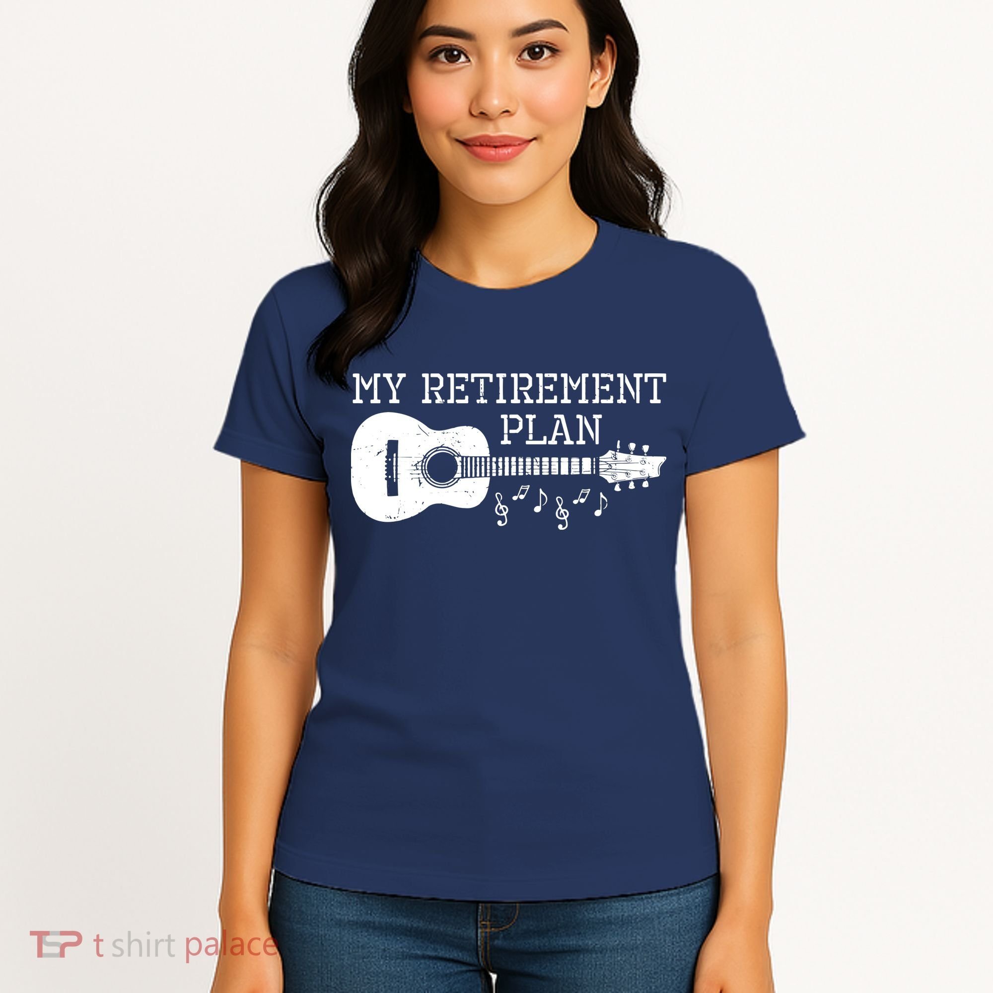 My Retirement Plan Guitar Music Notes Retiree Pension Gift Women's T-Shirt