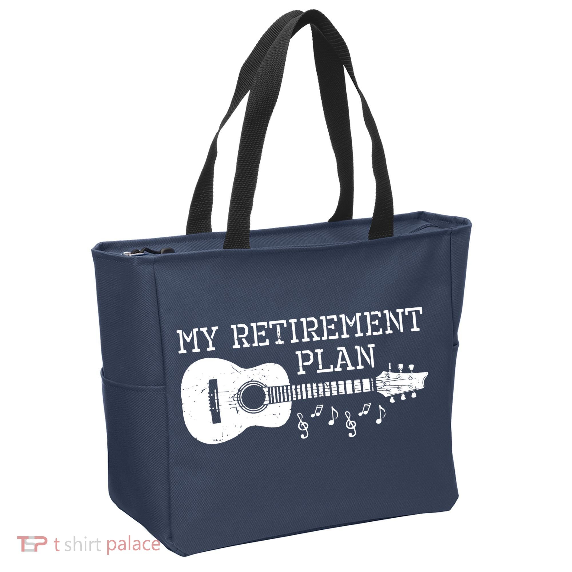 My Retirement Plan Guitar Music Notes Retiree Pension Gift Tote Bag