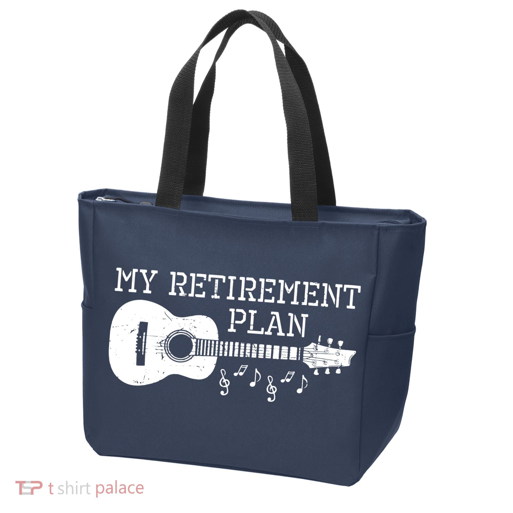 My Retirement Plan Guitar Music Notes Retiree Pension Gift Tote Bag