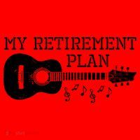 My Retirement Plan Guitar Music Notes Retiree Pension Gift Santa Hat thumb 1