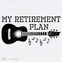 My Retirement Plan Guitar Music Notes Retiree Pension Gift Garment-Dyed Sweatshirt thumb 2