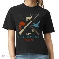 My Retirement Plan Hunting Fishing Hunter Grandfather Comfort Colors Boxy T-Shirt thumb 0