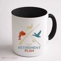 My Retirement Plan Hunting Fishing Hunter Grandfather Coffee Mug thumb 1