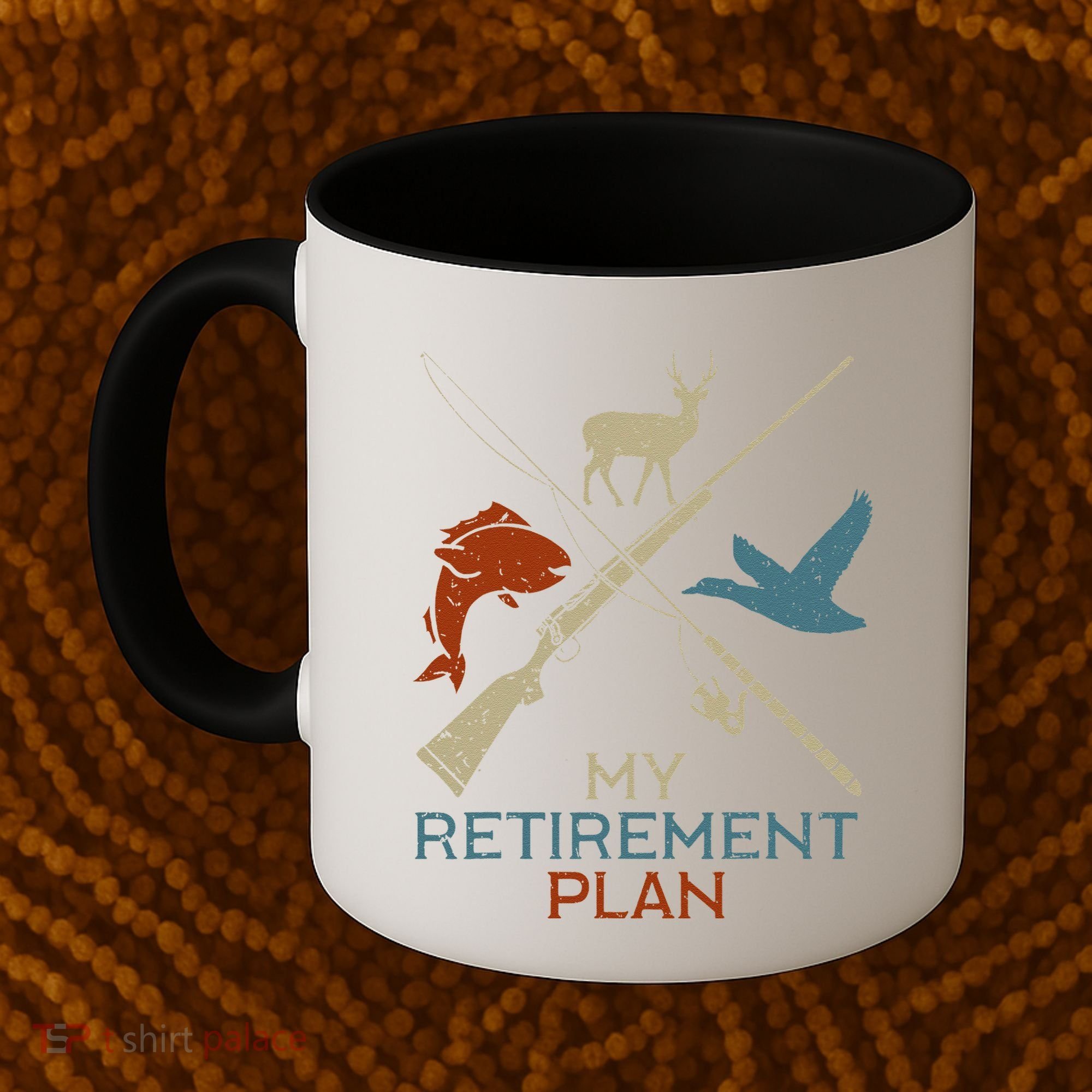 My Retirement Plan Hunting Fishing Hunter Grandfather Coffee Mug