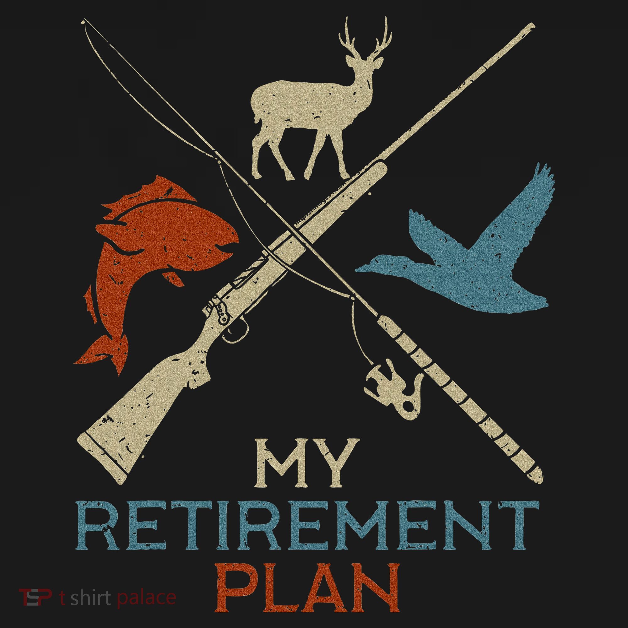 My Retirement Plan Hunting Fishing Hunter Grandfather Ornament