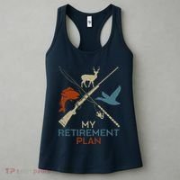My Retirement Plan Hunting Fishing Hunter Grandfather Women's Tank Top thumb 3