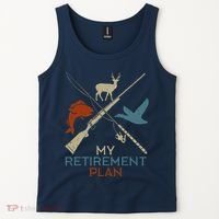 My Retirement Plan Hunting Fishing Hunter Grandfather Tank Top thumb 2