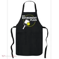 My Retirement Plan Funny Pickleball Slogan Apron thumb 0