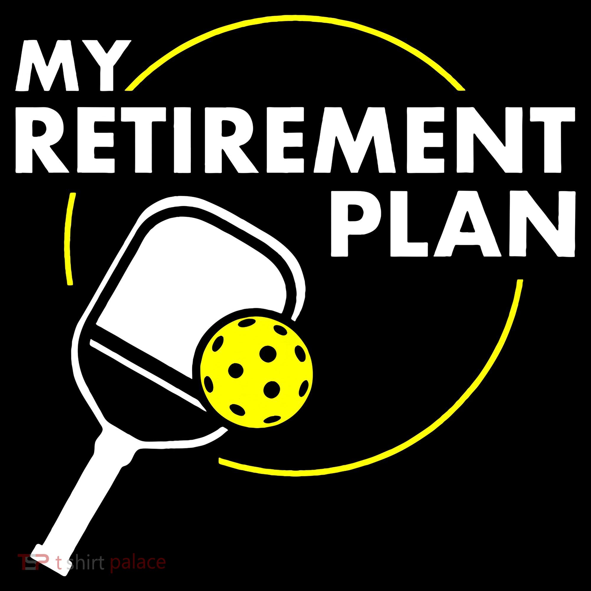 My Retirement Plan Funny Pickleball Slogan Apron