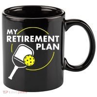 My Retirement Plan Funny Pickleball Slogan 11oz C Handle Ceramic Mug thumb 0