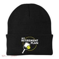 My Retirement Plan Funny Pickleball Slogan Beanie thumb 0
