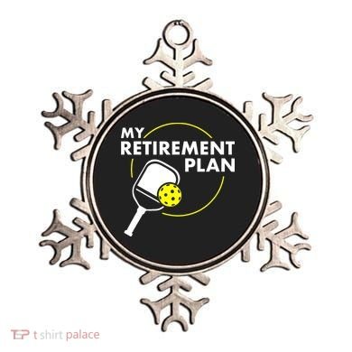 My Retirement Plan Funny Pickleball Slogan Ornament