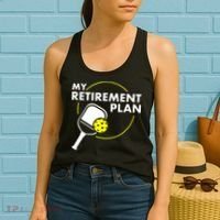 My Retirement Plan Funny Pickleball Slogan Women's Tank Top thumb 2