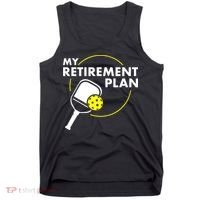 My Retirement Plan Funny Pickleball Slogan Tank Top thumb 0