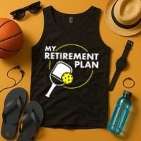 My Retirement Plan Funny Pickleball Slogan Tank Top thumb 4