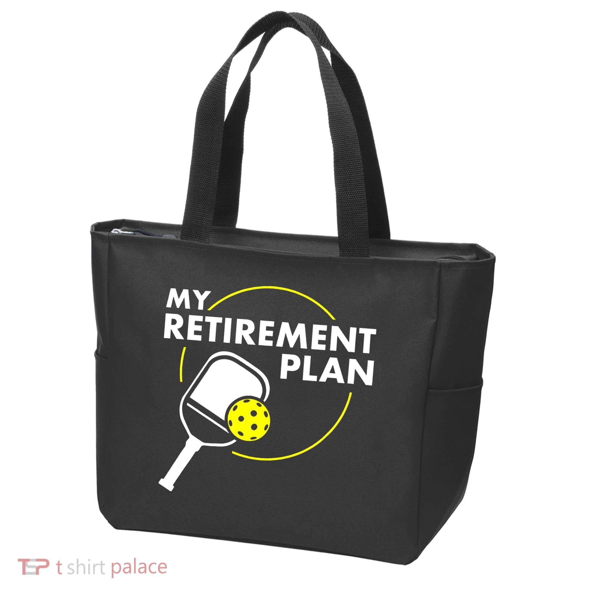 My Retirement Plan Funny Pickleball Slogan Tote Bag