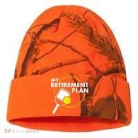 My Retirement Plan Funny Pickleball Slogan Kati Licensed 12" Camo Cuffed Beanie thumb 0