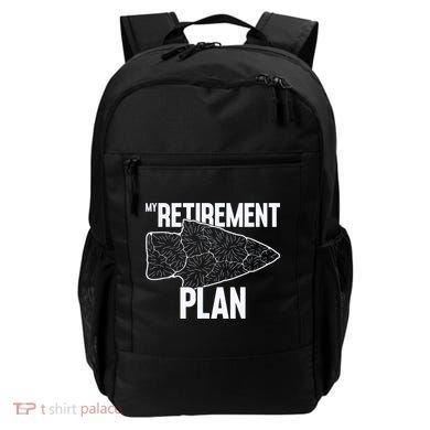 My Retirement Plan Arrowhead Hunting Flintknapping Backpack