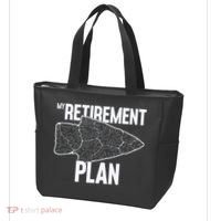My Retirement Plan Arrowhead Hunting Flintknapping Tote Bag thumb 3