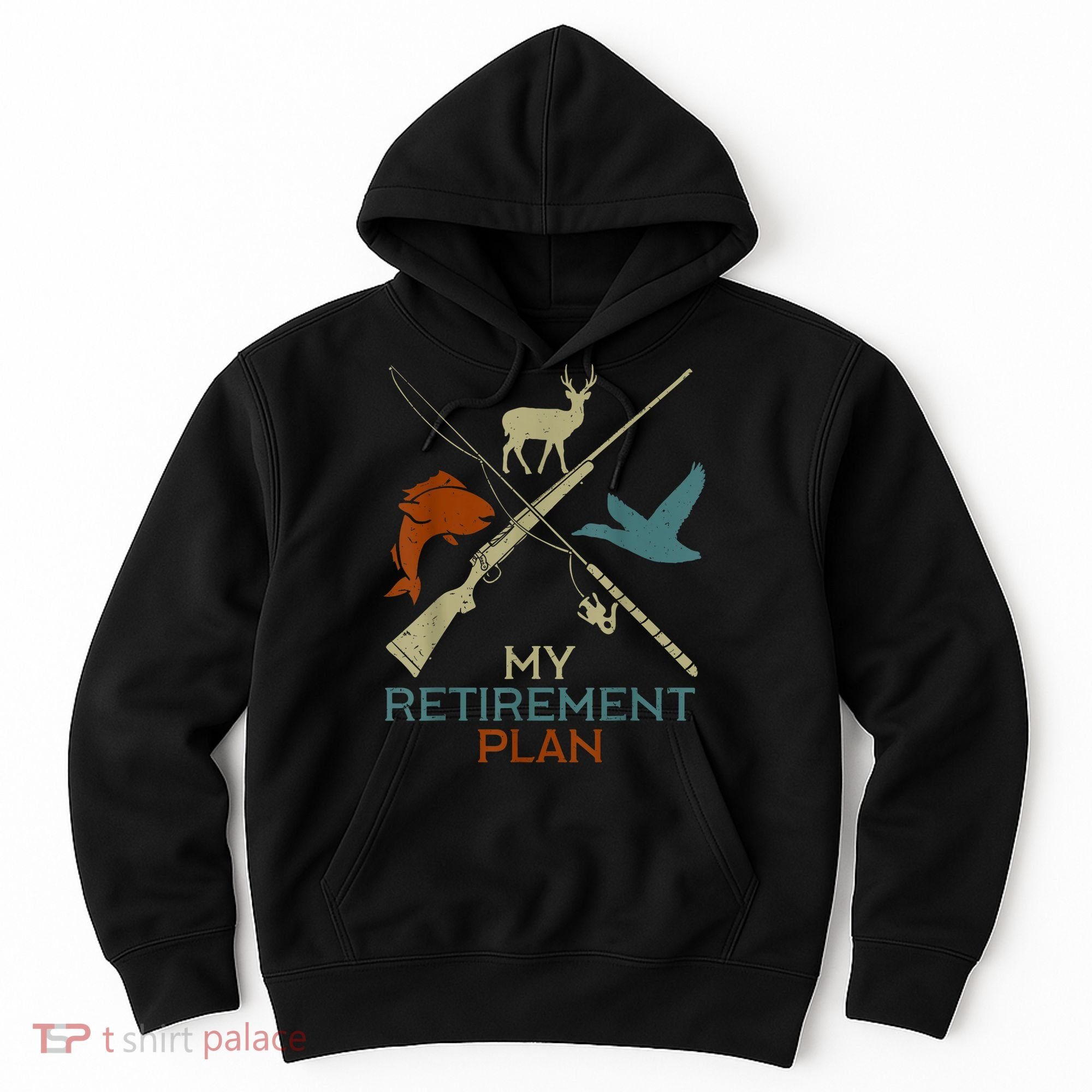 My Retirement Plan Hunting Fishing Hunter Grandfather Hoodie