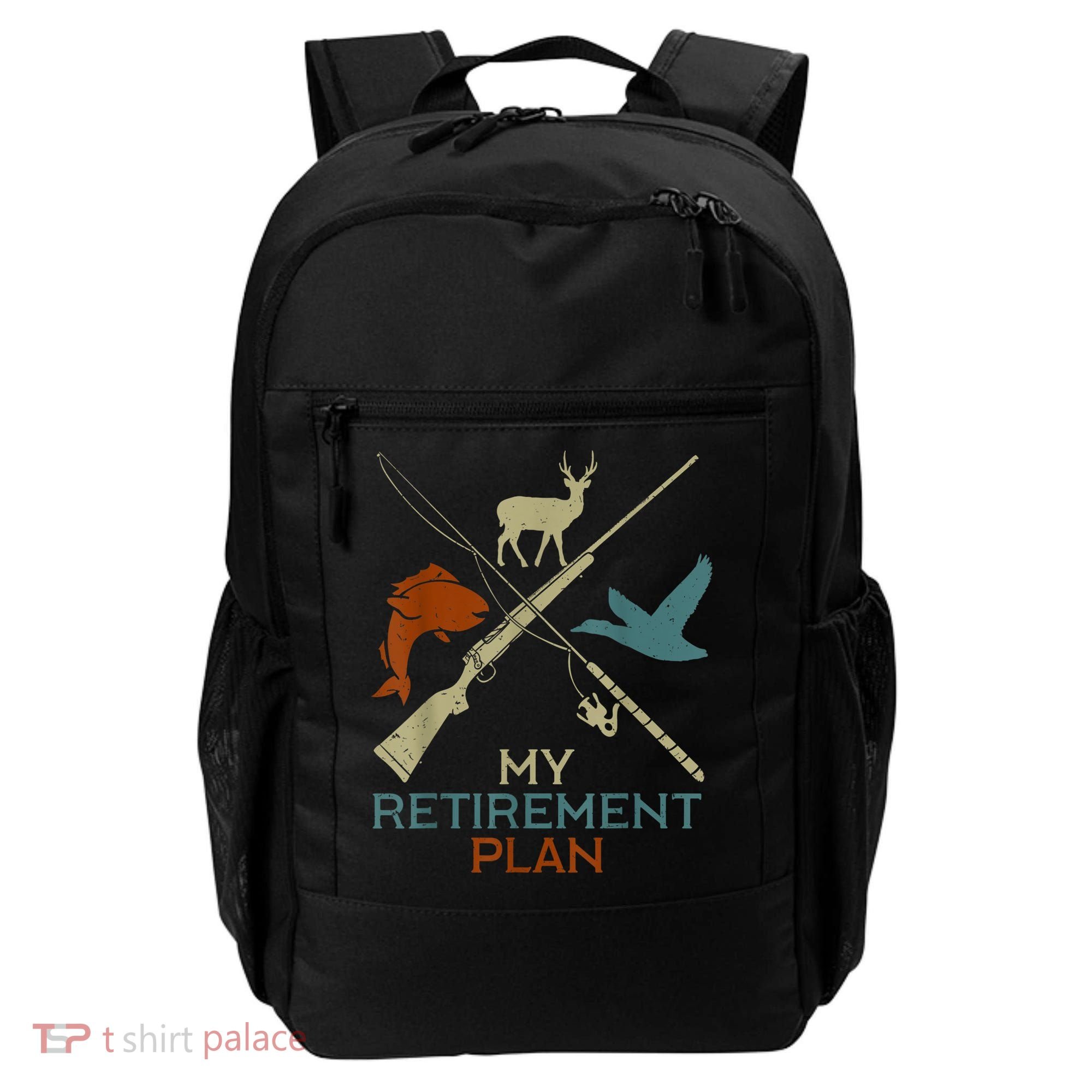 My Retirement Plan Hunting Fishing Hunter Grandfather Backpack