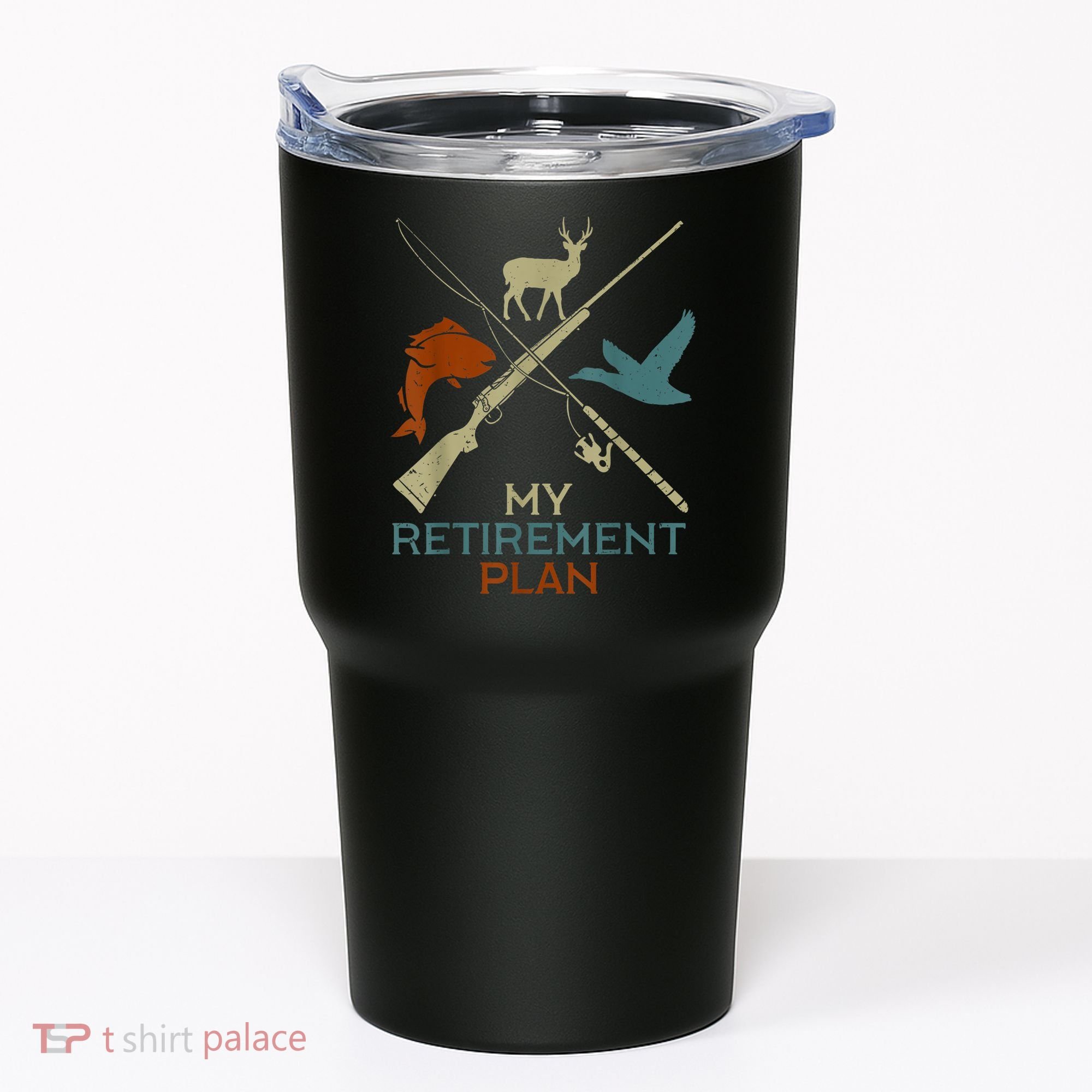 My Retirement Plan Hunting Fishing Hunter Grandfather Tumbler