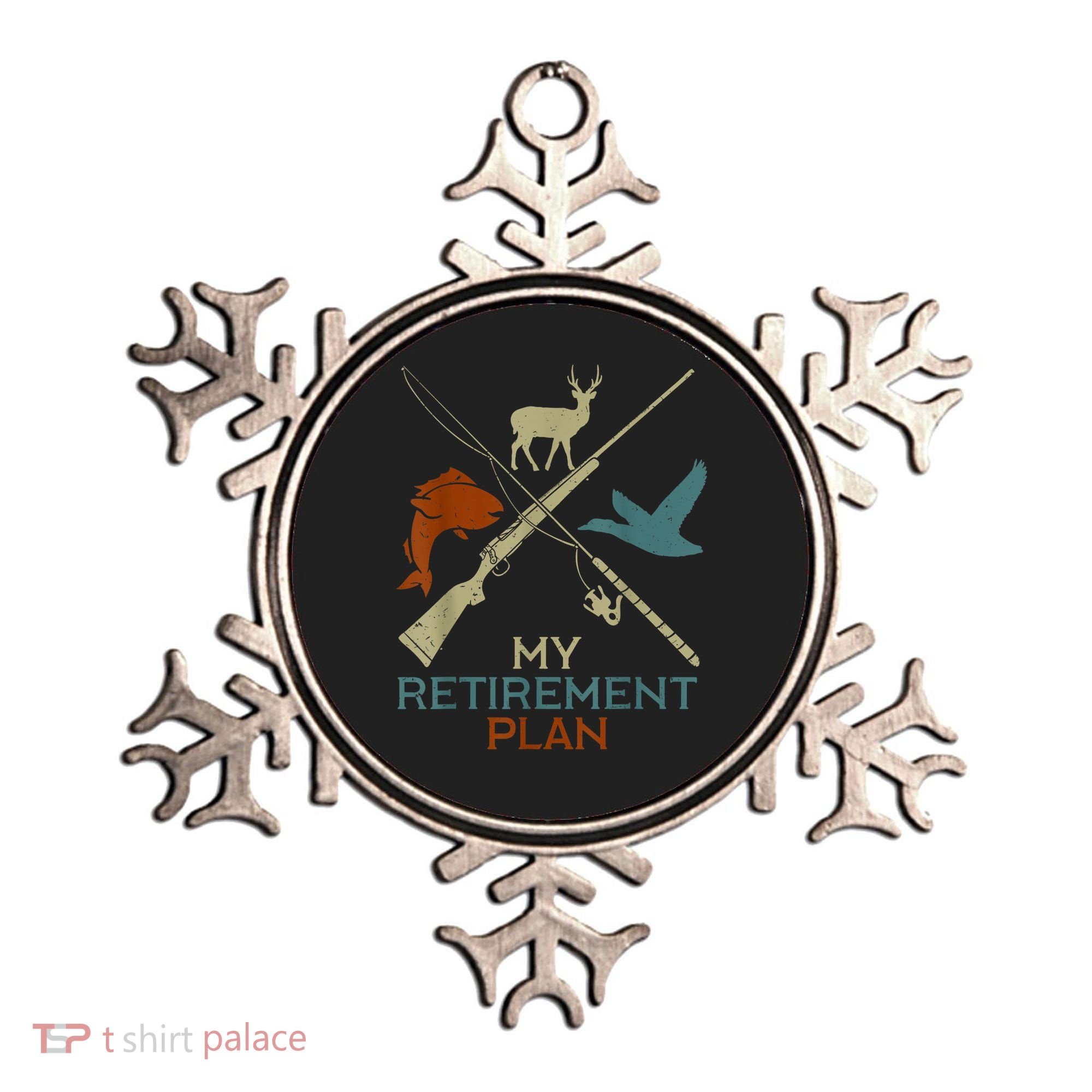 My Retirement Plan Hunting Fishing Hunter Grandfather Ornament