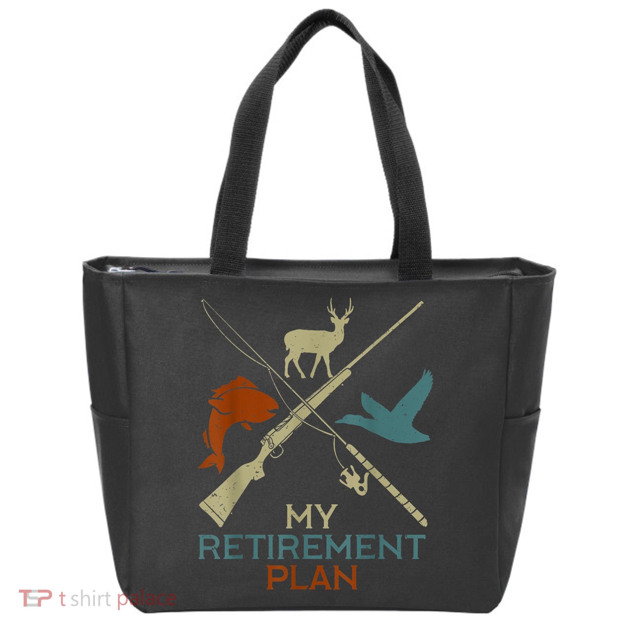My Retirement Plan Hunting Fishing Hunter Grandfather Tote Bag