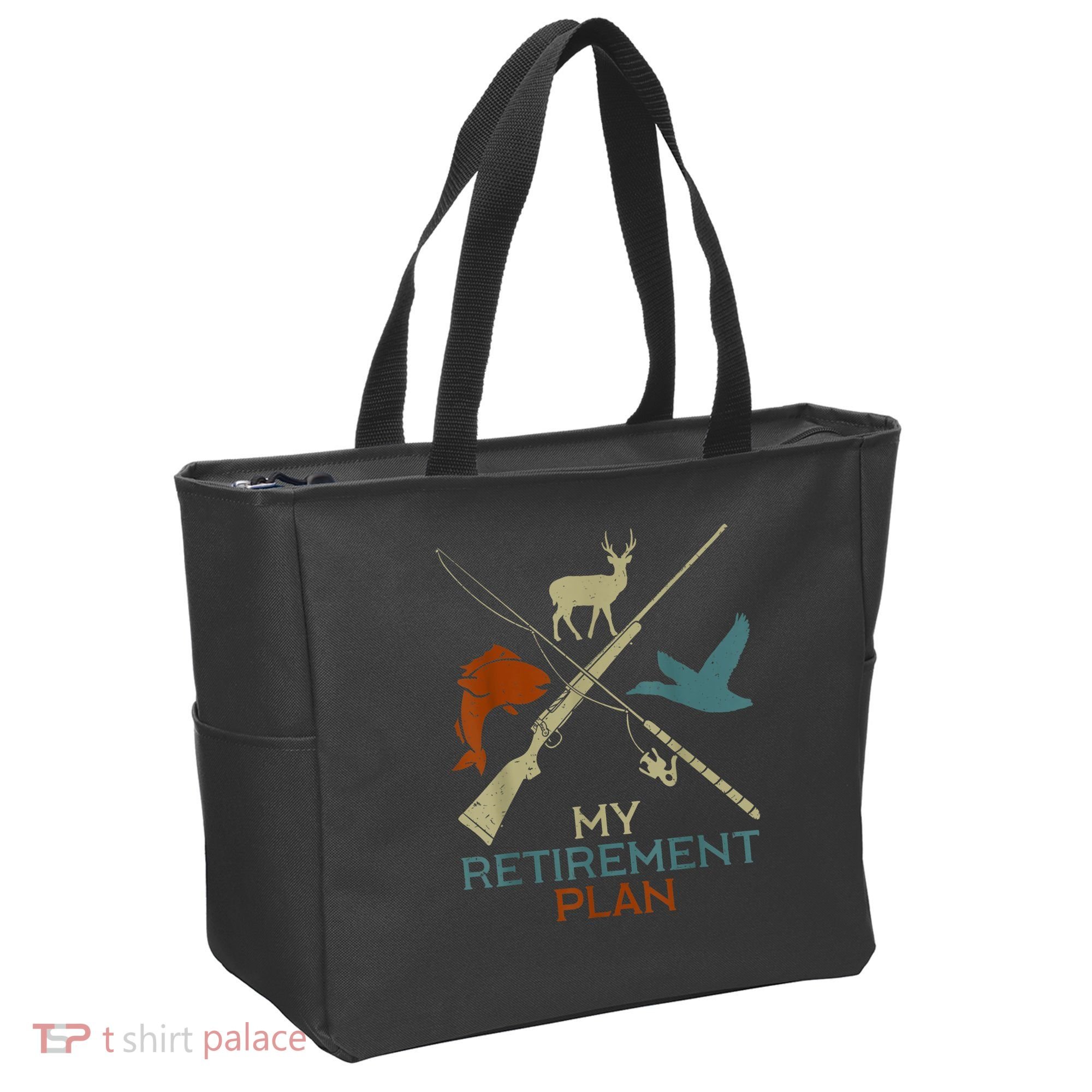 My Retirement Plan Hunting Fishing Hunter Grandfather Tote Bag