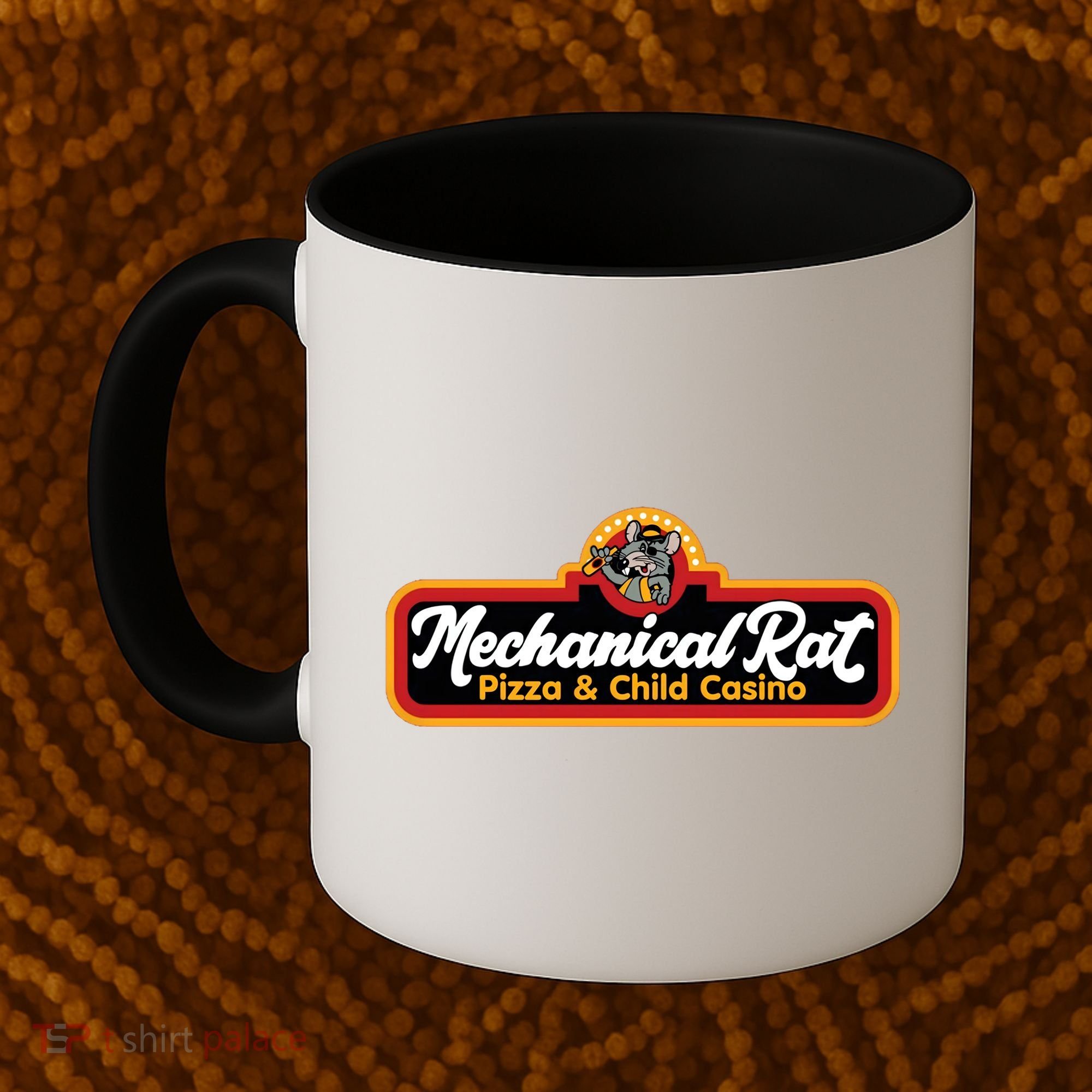 Mechanical Rat Pizza & Child Casino Coffee Mug