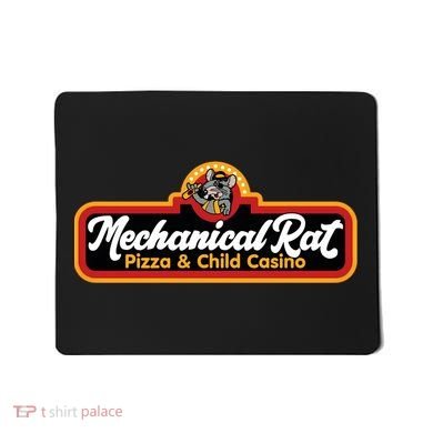 Mechanical Rat Pizza & Child Casino Mousepad