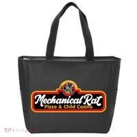 Mechanical Rat Pizza & Child Casino Tote Bag thumb 0